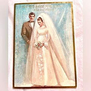 VTG Unused 1960’s What is a Wedding? Card Vintage For The Bride and Groom